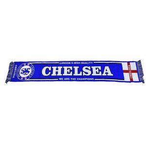 Chelsea Football Club Knit Scarf Blue White Premier League Soccer Knitted